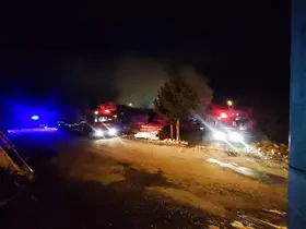 Marangoz atölyesinde yangın çıktı