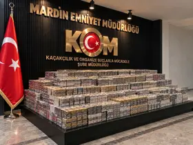 Mardin’de 12 bin 900 paket kaçak sigara ele geçirildi
