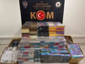 Mardin’de 19 bin paket kaçak sigara ele geçirildi
