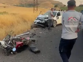 Mardin’de otomobil motosikletle çarpıştı: 2 ölü
