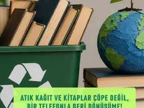 Marmaris’te atık kağıt ve kitaplar geri dönüşüme kazandırılıyor
