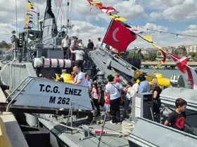 Mayın avlama gemisi Tekirdağ’da
