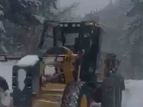 Mengen’de kar küreme çalışmaları başladı
