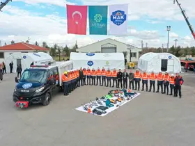 Meram Arama Kurtarma ekibi eğitimde
