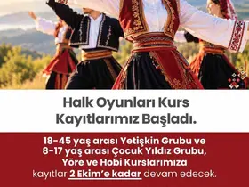 Merkezefendi’de halk oyunları kurs kayıtları başladı
