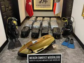 Mersin Limanı’nda 350 kilogram kokain ele geçirildi
