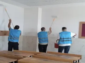Mersin’de denetimli serbestlik yükümlülerinden 6 okulda bakım ve tadilat
