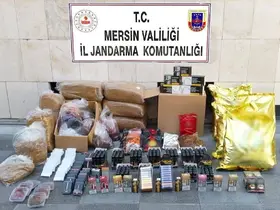 Mersin’de kaçak makaron operasyonu
