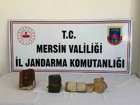 Mersin’de tarihi eser operasyonu
