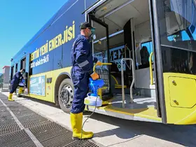 Mersin’de toplu taşımada hijyen ve güvenlik ön planda
