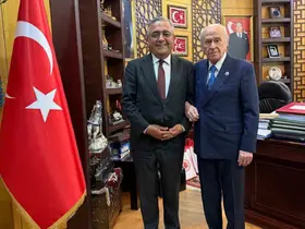 MHP Lideri Bahçeli, Diyarbakır Milletvekili Tanrıkulu ile bir araya geldi
