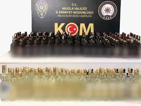 Milas’ta araçtan 144,7 litre kaçak içki çıktı
