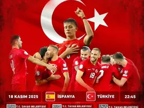 Milli maç heyecanı Tavas’ta dev ekranlarda yaşanacak
