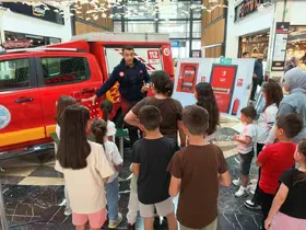 Minik itfaiyeciler, hem öğrendi hem eğlendi
