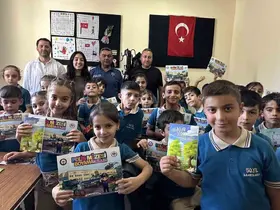 Minik öğrenciler Toplum Destekli Polislik Büro Amirliğini gezdi
