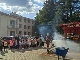 Minikler orman yangınları konusunda bilgilendirildi
