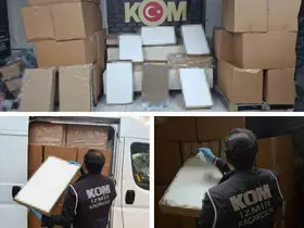 Mobil depoya baskın: 2 milyonu aşkın makaron ele geçirildi
