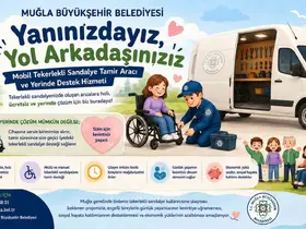 Mobil tekerlekli sandalye tamir aracı ‘Engelsiz Muğla’ için yollarda
