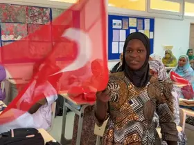Moritanya’da ki Afrikalı öğrenciler Başkanı Altay’ı coşkuyla karşıladı