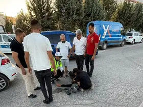 Motosiklet ile otomobil çarpıştı: 1 yaralı
