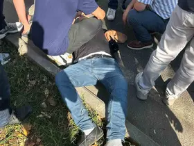 Motosikletin çarptığı yaya yaralandı
