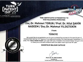 MSKÜ’lü akademisyene patent ödülü: "Sığla yağı kapsülüne gümüş madalya"
