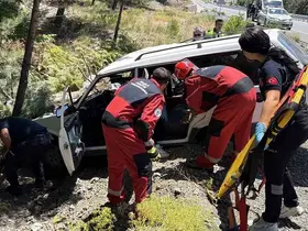 Muğla-Denizli karayolunda kaza: 2 yaralı

