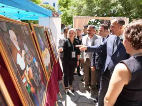 Muğla’da el emeği göz nuru eserler görücüye çıktı
