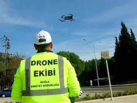 Muğla’da trafik denetimlerinde "drone" dönemi

