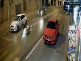 Muratlı’da motosiklet kazası kameraya yansıdı
