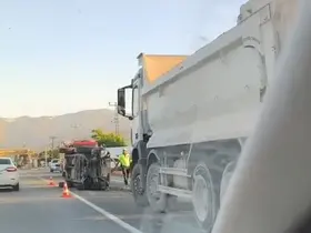 Muş’ta İl Özel İdaresi’ne ait araç takla attı: 1 yaralı
