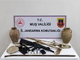 Muş’ta kaçak kazı operasyonu
