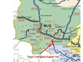 Muş’ta yoğun kar yağışı: Hasköy-Mutki yolu ulaşıma kapandı
