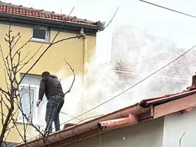 Müstakil evde baca yangını paniğe neden oldu
