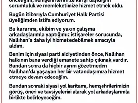 Nallıhan Belediye Başkanı Güngör, CHP’den istifa etti
