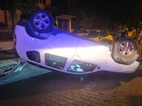 Nazilli’de otomobil takla attı, sürücüsü yaralandı
