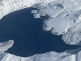 Nemrut Krater Gölü’nün kış güzelliği mest etti
