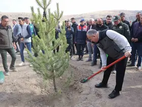 Nevşehir’de 18 bin 500 fidan toprakla buluştu
