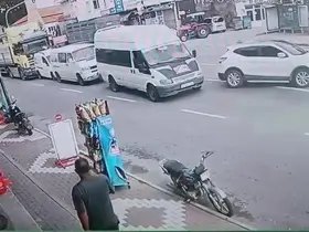 Nevşehir’de tırın neden olduğu zincirleme kaza kamerada
