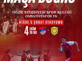 Niğde Belediyespor, Osmaniyespor maçına hazır

