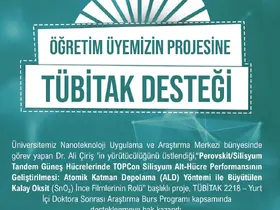 Niğde Ömer Halisdemir Üniversitesi TÜBİTAK desteği aldı
