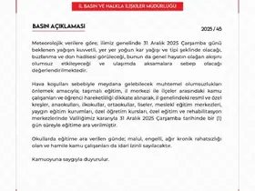 Niğde’de eğitme bir gün ara verildi
