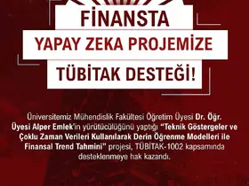 NÖHÜ’nün ’Finansal Trend Tahmini’ projesine TUBİTAK desteği
