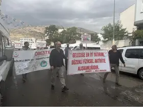 Obeziteye dikkat çekmek için yürüdüler
