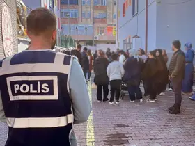 Öğrenciler derste, emniyet nöbette
