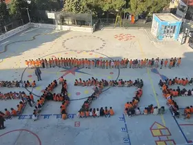 Öğrencilerden Gazze’ye destek: "Filistin" için tek yürek oldular
