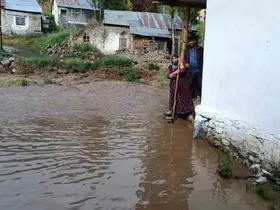Oltu’da sağanak yağış sele dönüştü: Ev ve bahçeleri su bastı
