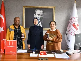 Olur Kaymakamı Semanur Kalkan’a Afrika’dan anlamlı ziyaret
