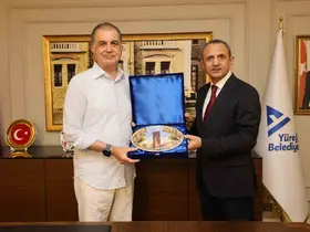 Ömer Çelik’ten Yüreğir Belediye Başkan Vekili Tarık Özünal’a ziyaret
