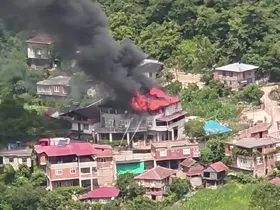 Ordu’da 3 katlı binada yangın
